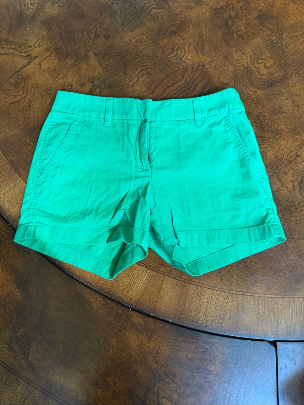 J. Crew Green Chino Shorts